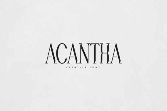 Acantha: A Stylish Serif Font