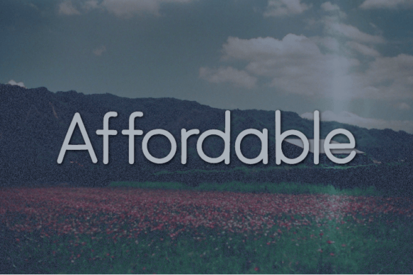 Affordable: A Clean Sans Serif Typeface for Modern Web Design