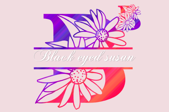 Black Eyed Susan Split: A Decorative Font for Bold Marketing