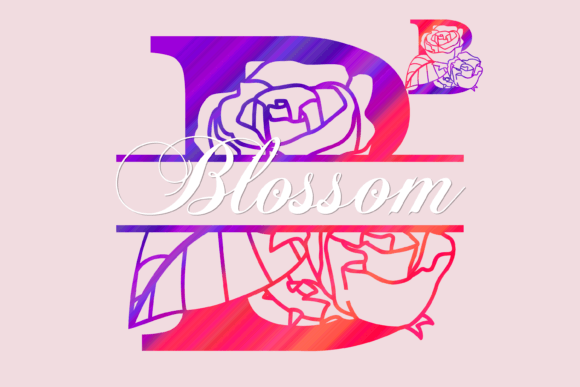 Blossom Split: A Botanical Typeface for Editorial Grace