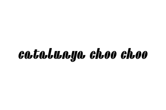 Catalunya Choo Choo Font