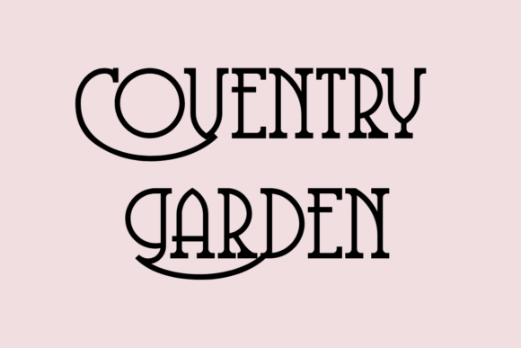 Coventry Garden Font: Elegant Slab Serif for Crafts