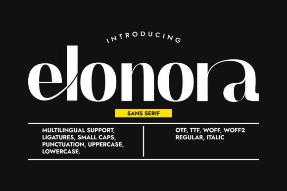 Elonora: The Elegant Sans Serif Font for Handmade Brands