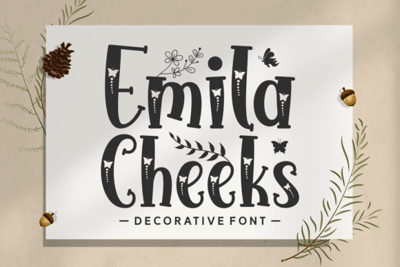 Emila Cheeks: The Decorative Font for Scroll-Stopping Brand Content