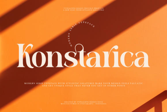 Konstarica: An Elegant Serif Typeface for Branding