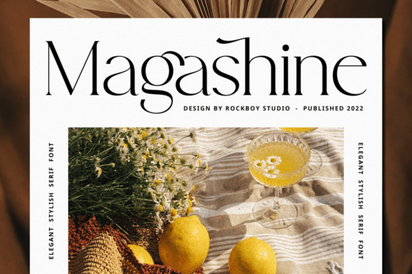 Magashine: A Premium Serif Typeface for Digital Branding