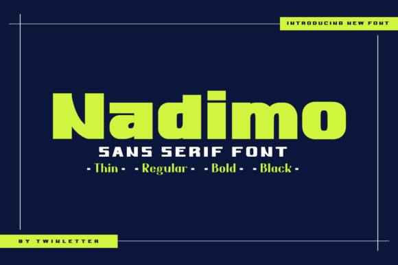 Nadimo: A Modern Sans Serif Typeface for Web Design