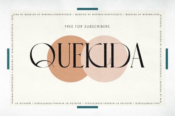 Quekida: The Elegant Serif Font for Handmade Brands