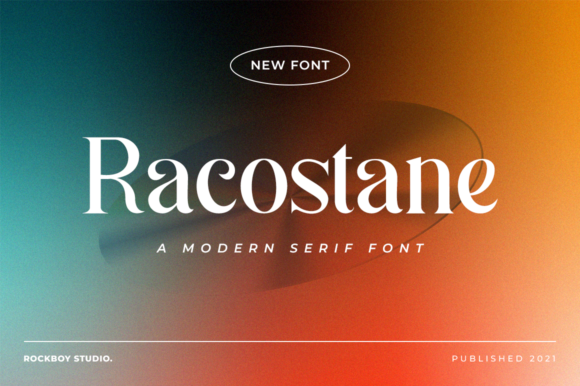 Racostane: A Refined Serif Font for Modern Editorial Design