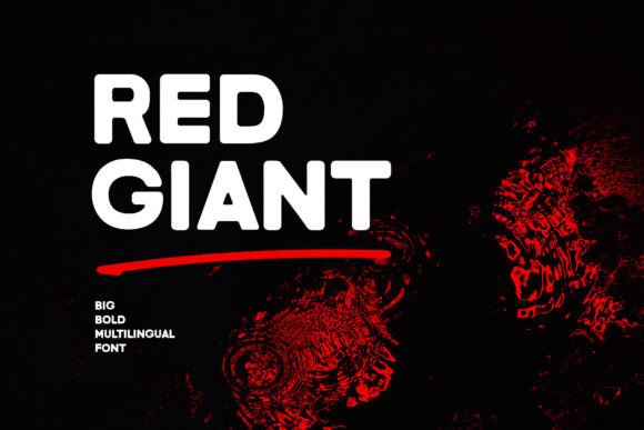 Red Giant: A Bold Sans Serif for Creative Projects