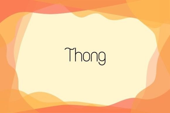 Thong: A Bold Typeface for Digital Marketing