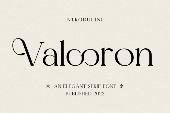 Valooron: The Elegant Serif Font for Handmade Brands