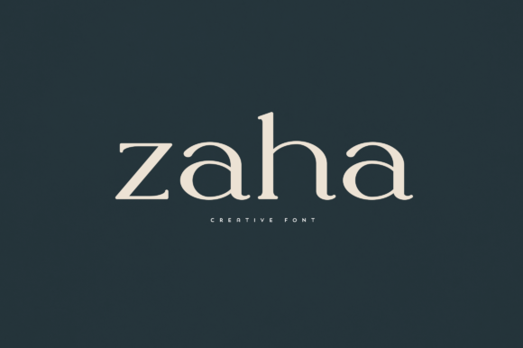 Zaha: A Serif Font for Web Design